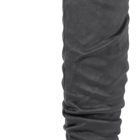 New Women's Grey Suede Over-the-Knee Winter Boots 10 US - Picture 1 of 6